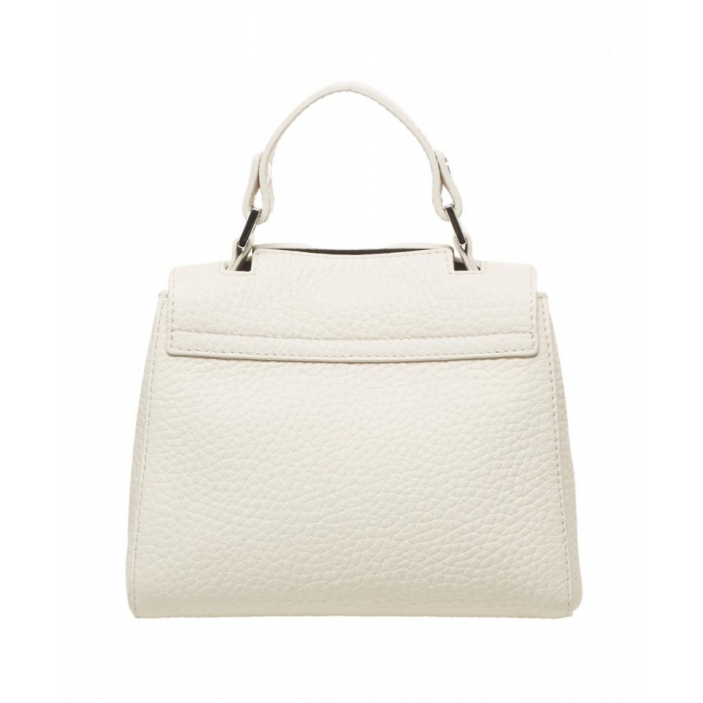 Borsa in pelle Sveva Soft Mini bianco