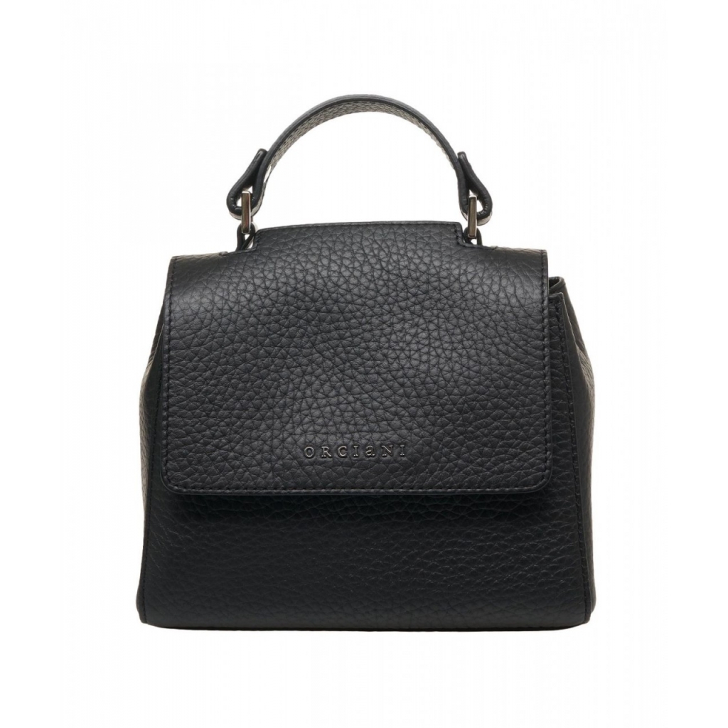 Borsa in pelle Sveva Soft Mini nero