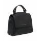 Borsa in pelle Sveva Soft Mini nero