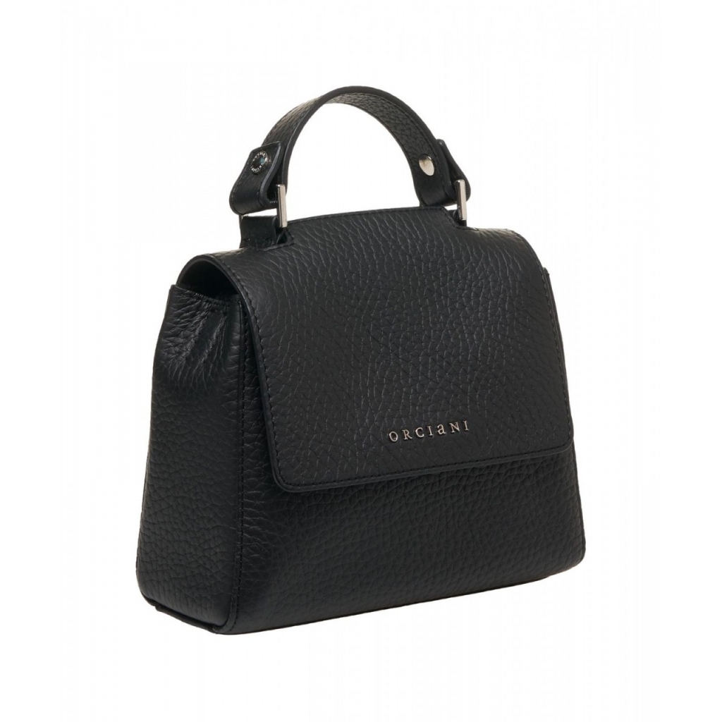 Borsa in pelle Sveva Soft Mini nero