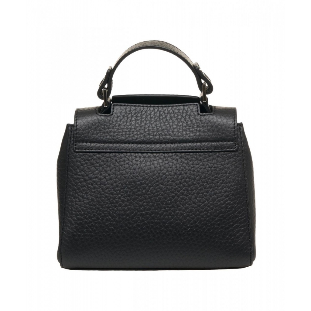 Borsa in pelle Sveva Soft Mini nero