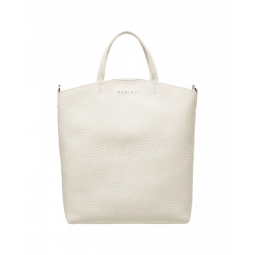 Shopper in pelle Ladylike S bianco