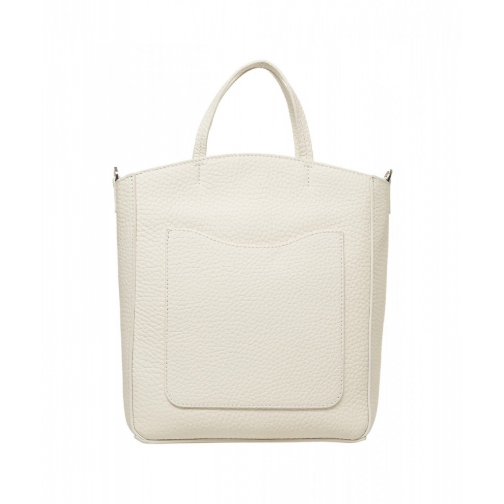 Shopper in pelle Ladylike S bianco