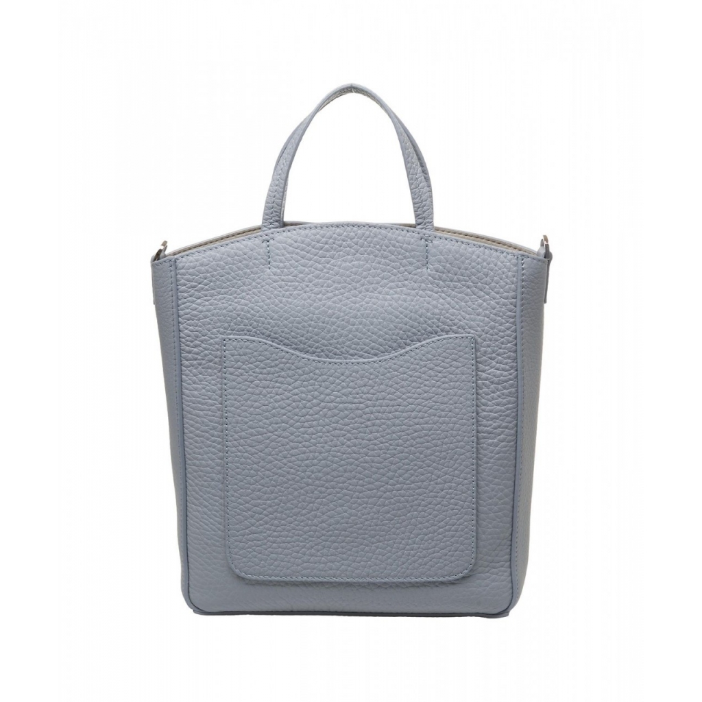 Shopper in pelle Ladylike S azzurro