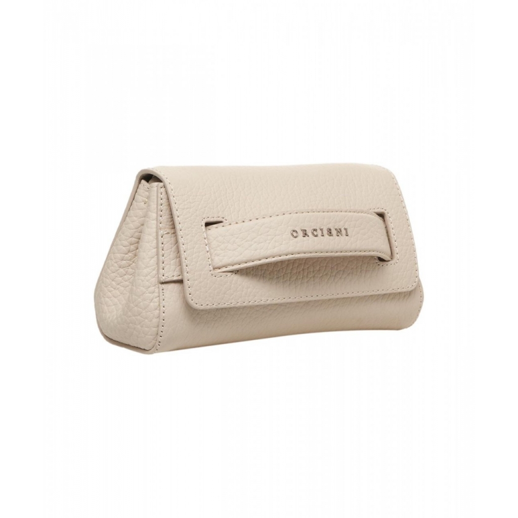 Clutch in pelle Gossip Vanity beige