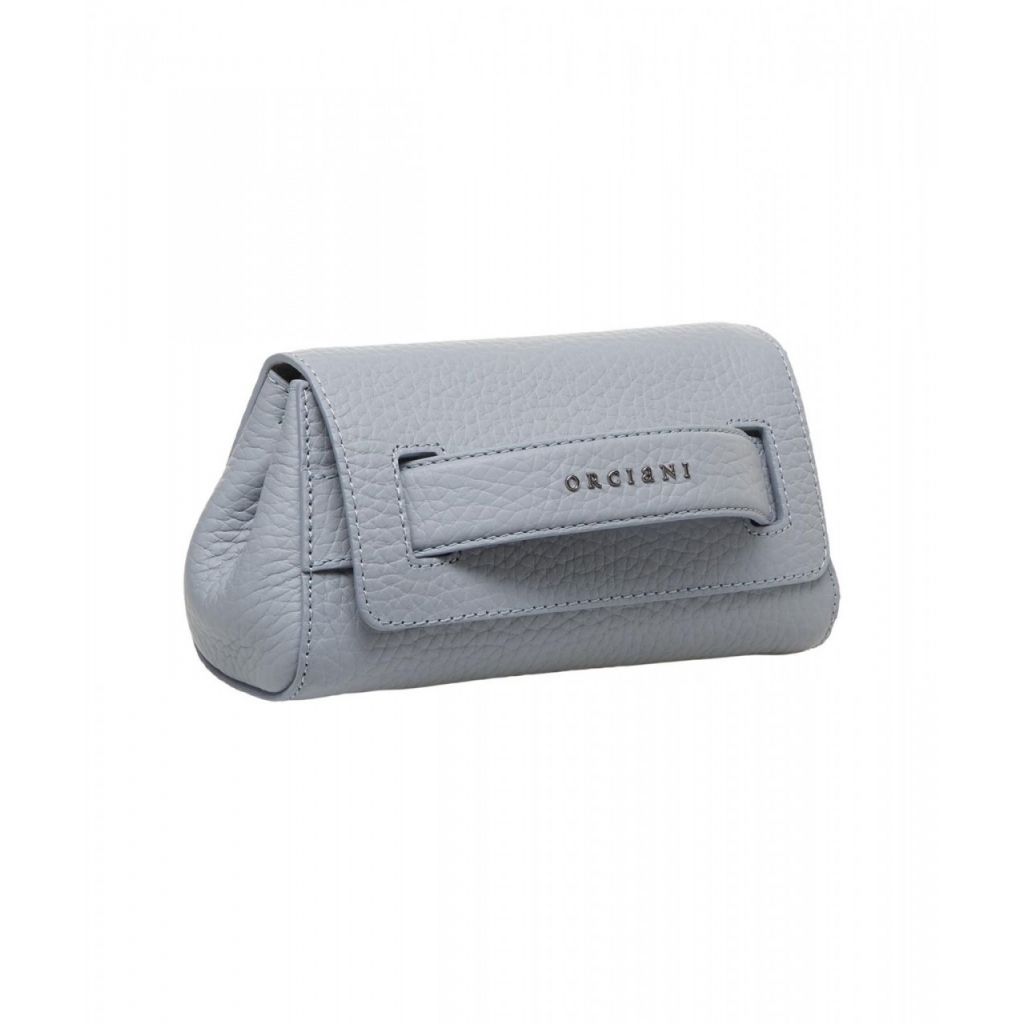 Clutch in pelle Gossip Vanity azzurro