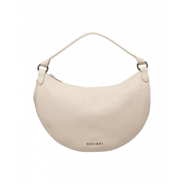 Borsa a spalla in pelle Dumpling beige