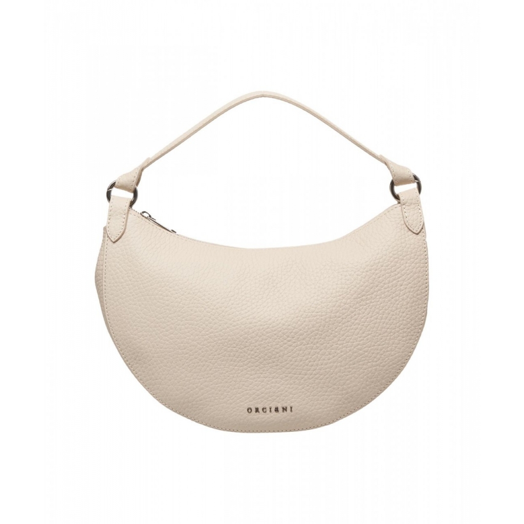 Borsa a spalla in pelle Dumpling beige