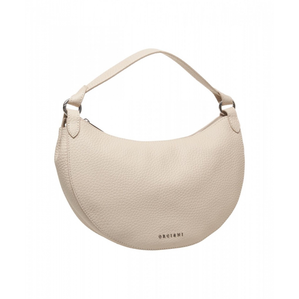 Borsa a spalla in pelle Dumpling beige