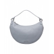 Borsa a spalla in pelle Dumpling azzurro