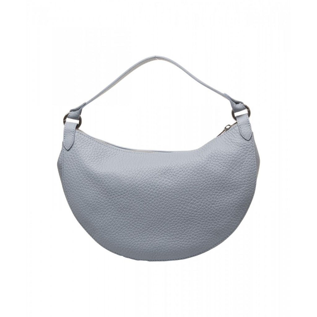 Borsa a spalla in pelle Dumpling azzurro