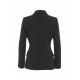 Blazer doppiopetto in crpe nero