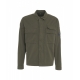 Overshirt in gabardine verde