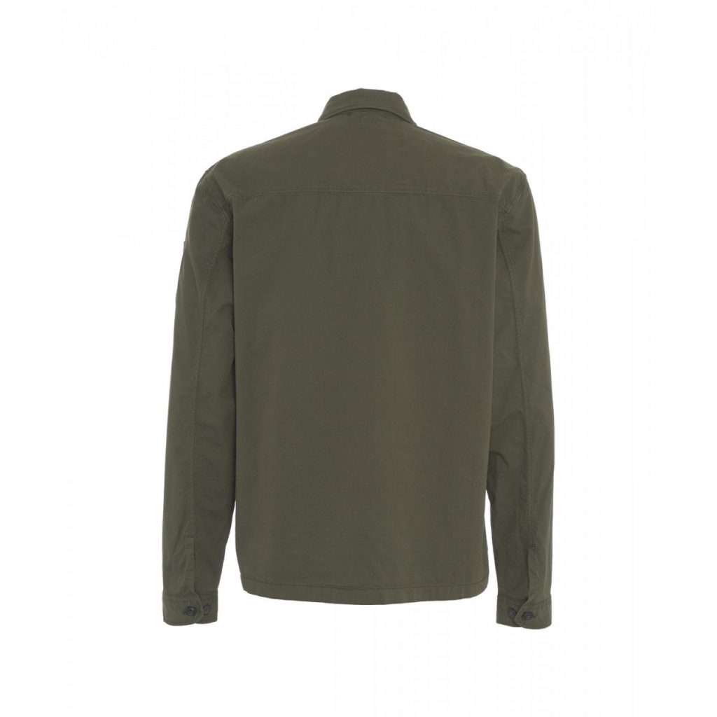 Overshirt in gabardine verde