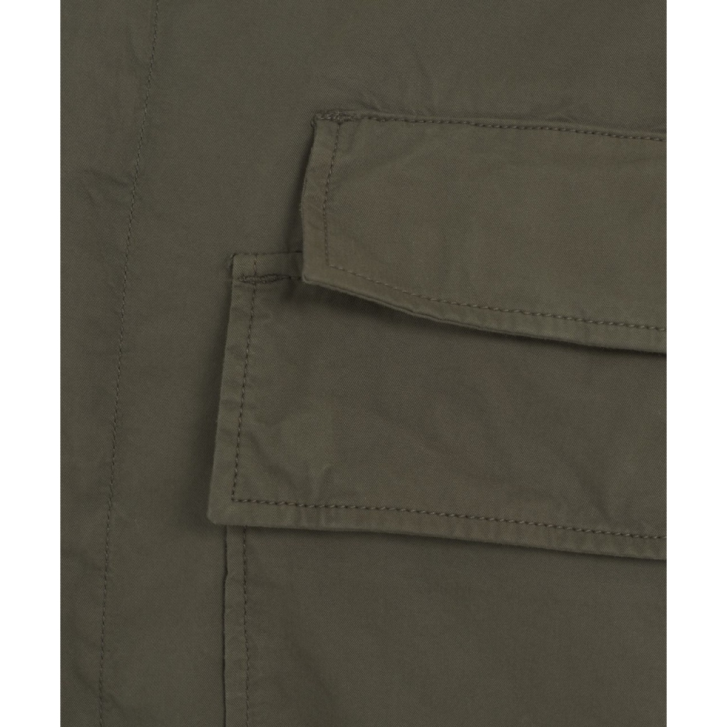 Overshirt in gabardine verde