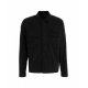 Overshirt in gabardine nero