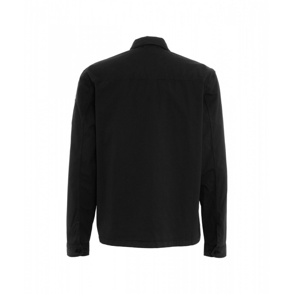 Overshirt in gabardine nero