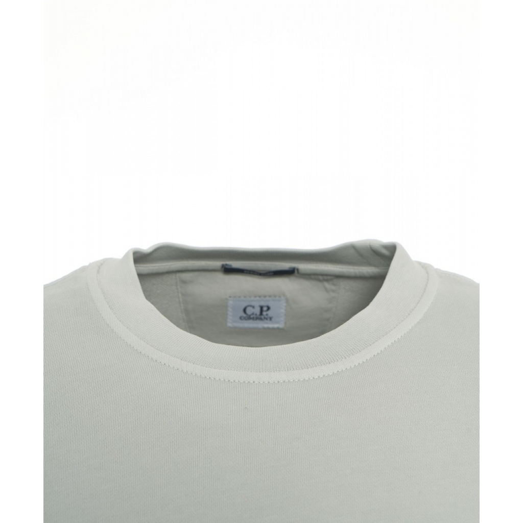 Felpa con logo grigio chiaro