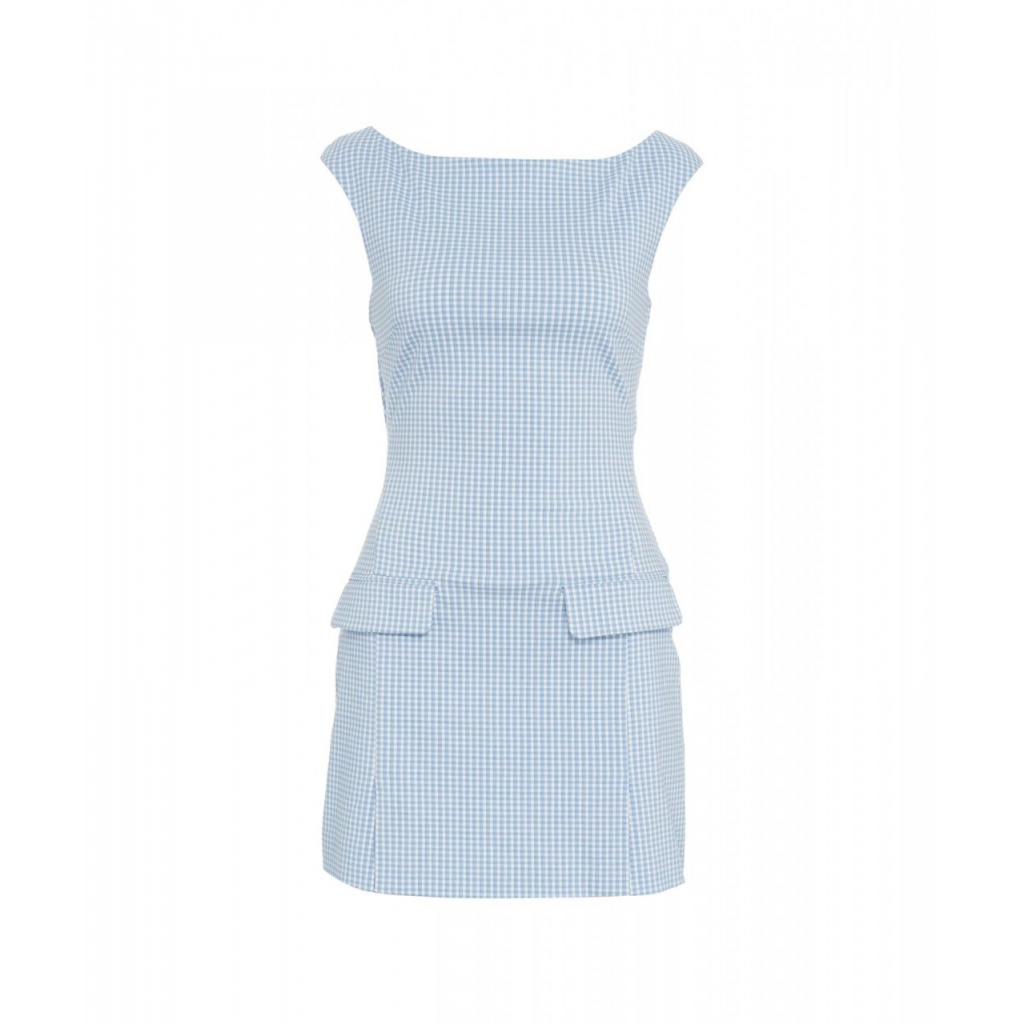 Mini abito The Walker Dress azzurro