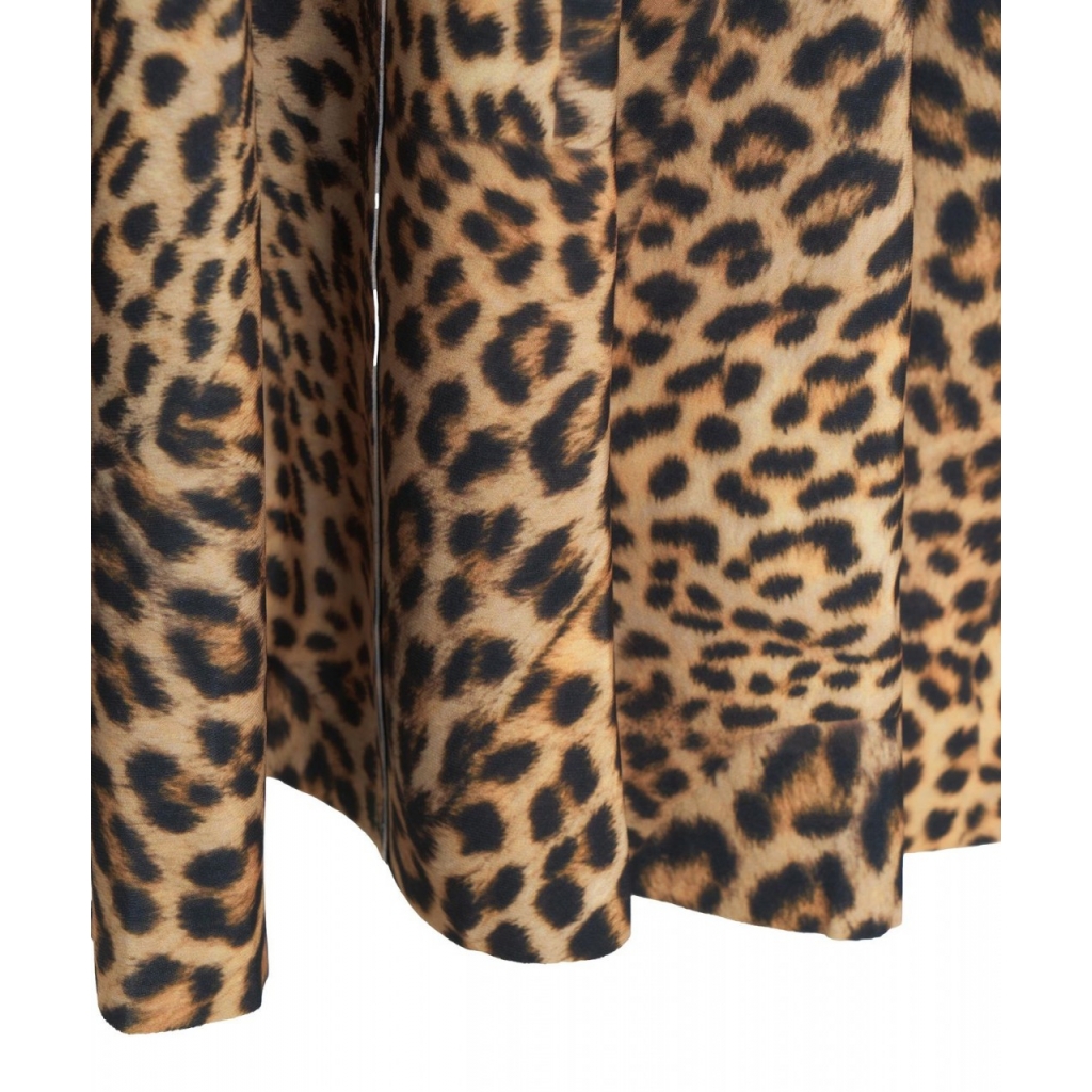 Abito maxi animalier Grace giallo