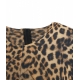 Abito maxi animalier Grace giallo