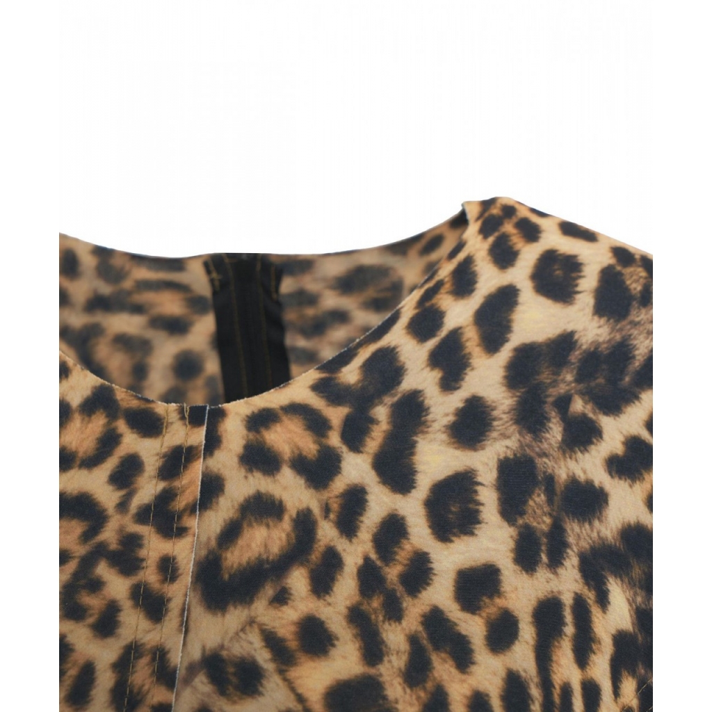 Abito maxi animalier Grace giallo