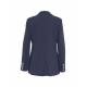 Blazer monopetto gessato blu scuro