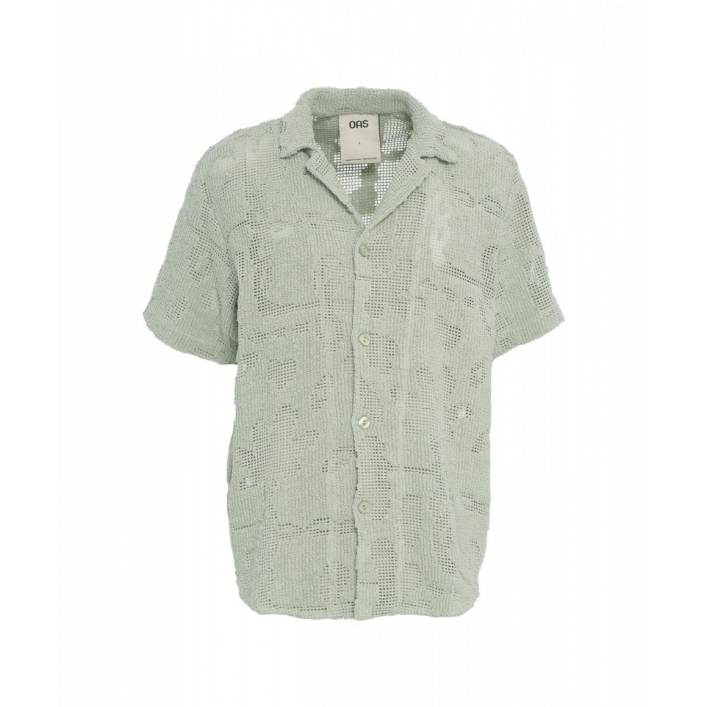 Camicia alluncinetto Galbanum Cuba verde chiaro