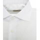 Camicia in cotone con colletto italiano bianco