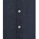 Camicia button-down in lino blu