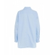 Camicia oversize in cotone azzurro