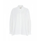 Camicia oversize in cotone bianco