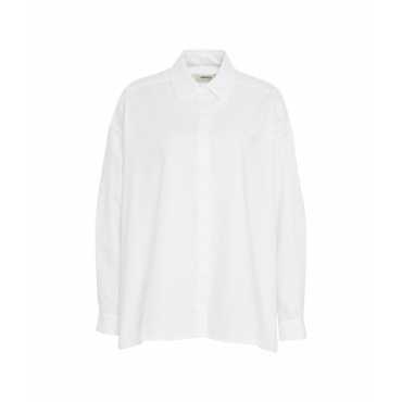 Camicia oversize in cotone bianco