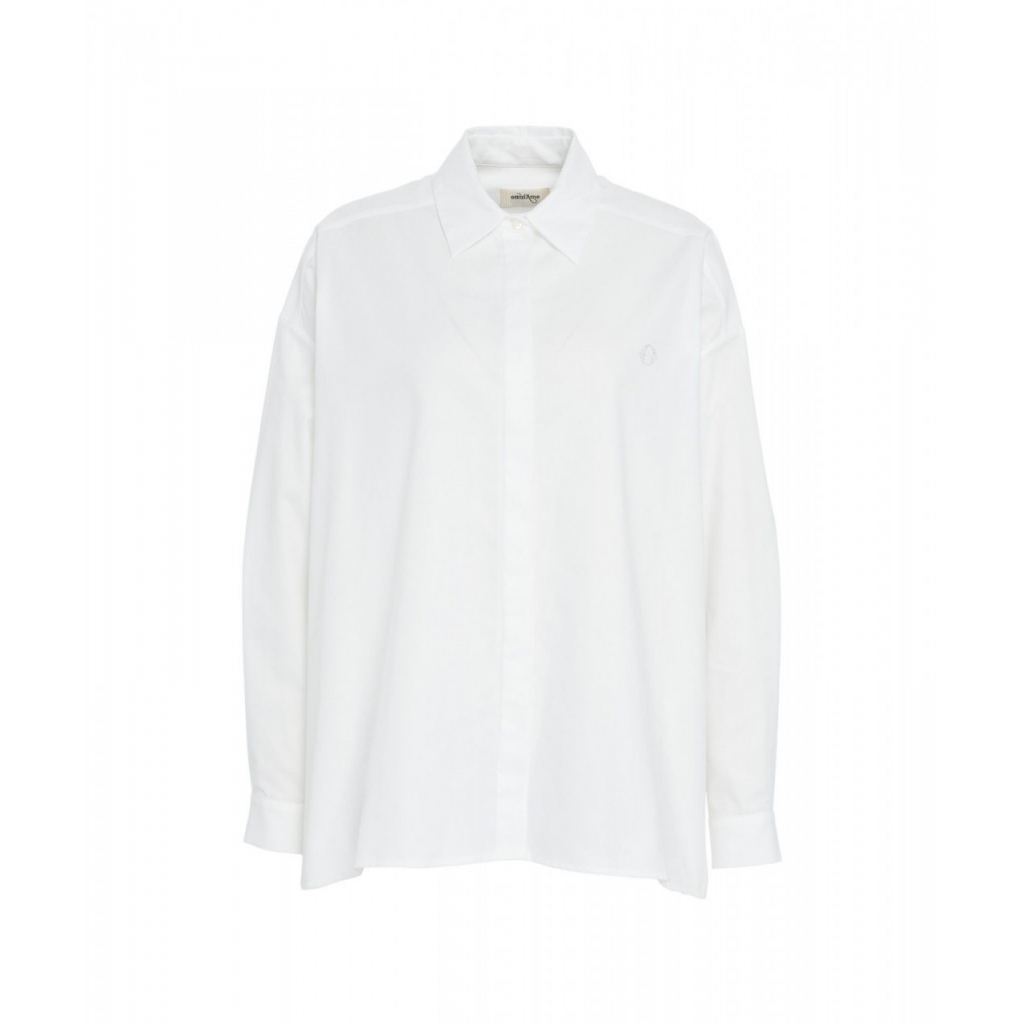 Camicia oversize in cotone bianco