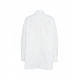 Camicia oversize in cotone bianco