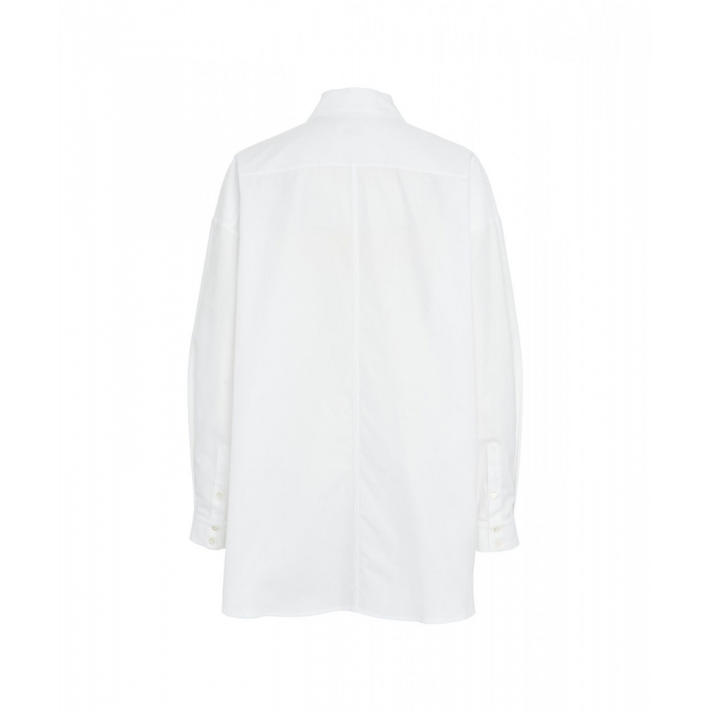 Camicia oversize in cotone bianco