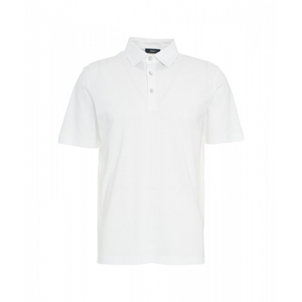 Polo in cotone bianco