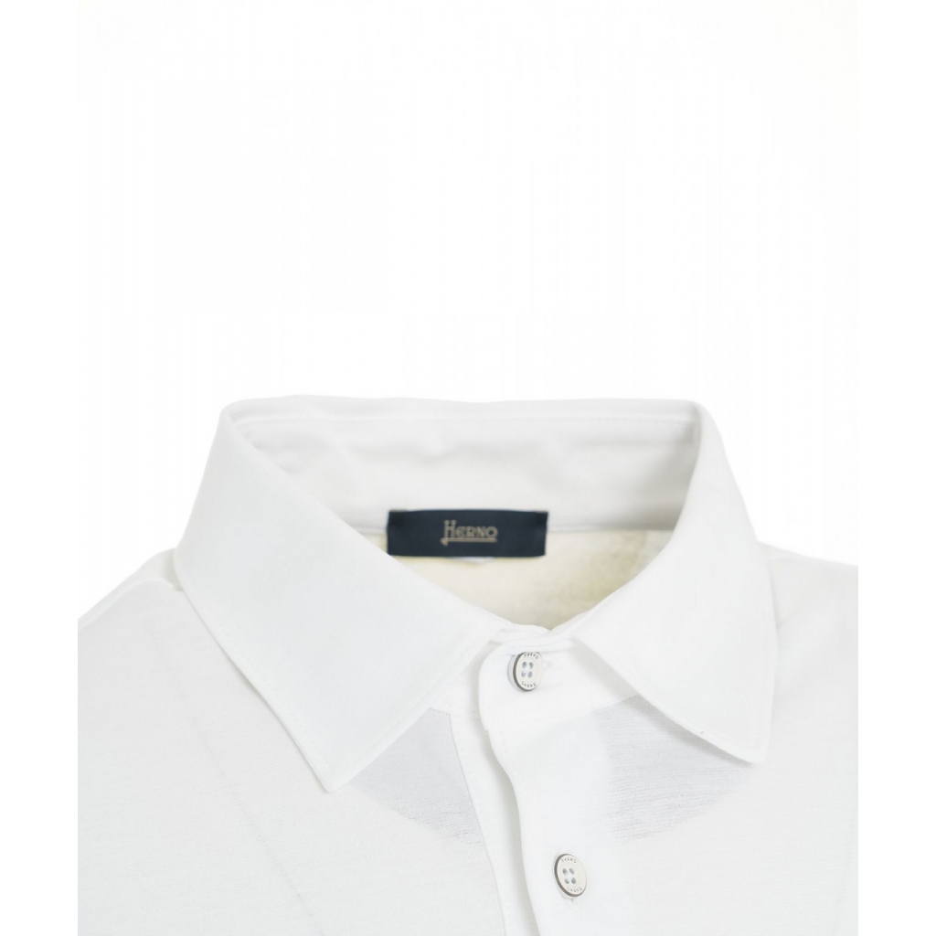 Polo in cotone bianco