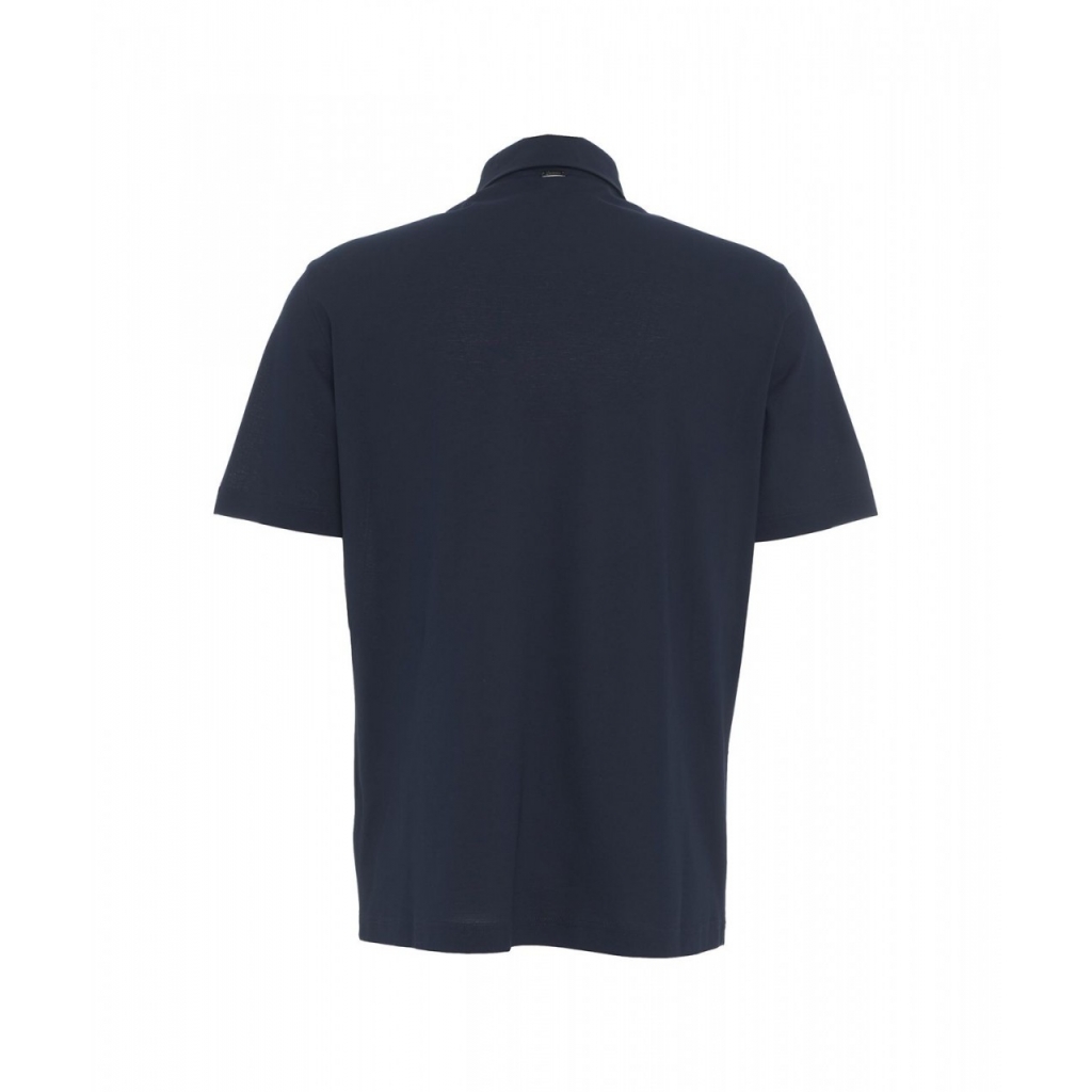 Polo in cotone blu scuro