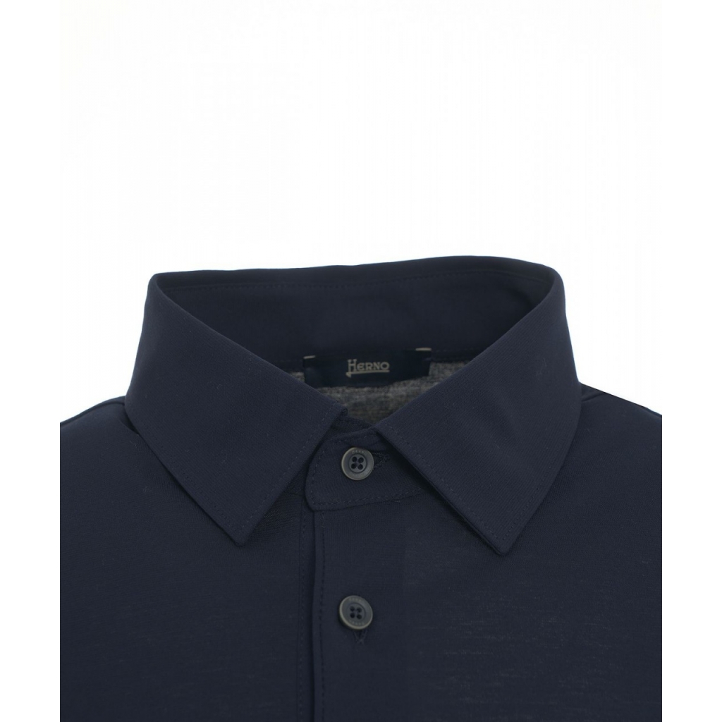 Polo in cotone blu scuro