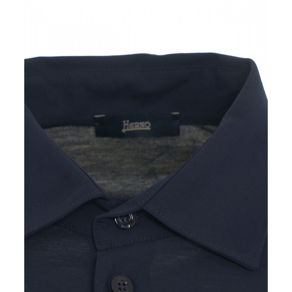 Camicia in cotone blu scuro