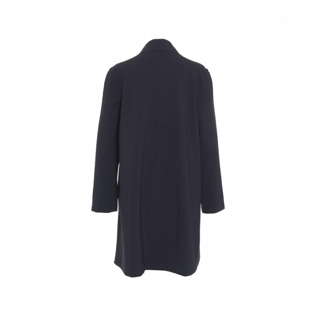 Cappotto in scuba blu scuro