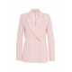 Blazer doppiopetto in fris rosa