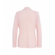 Blazer doppiopetto in fris rosa