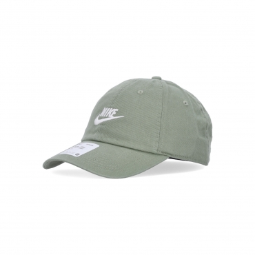 cappellino visiera curva uomo h86 futura washed OIL GREEN/WHITE