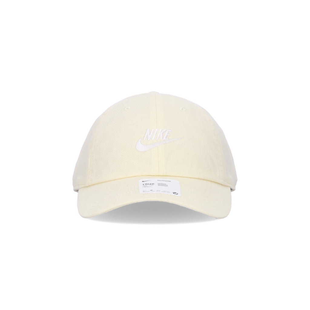 cappellino visiera curva uomo h86 futura washed ALABASTER/WHITE