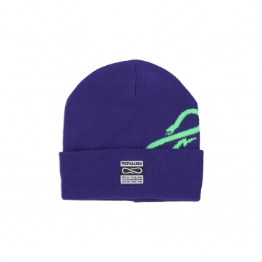 cappello uomo logo spin beanie VIOLET