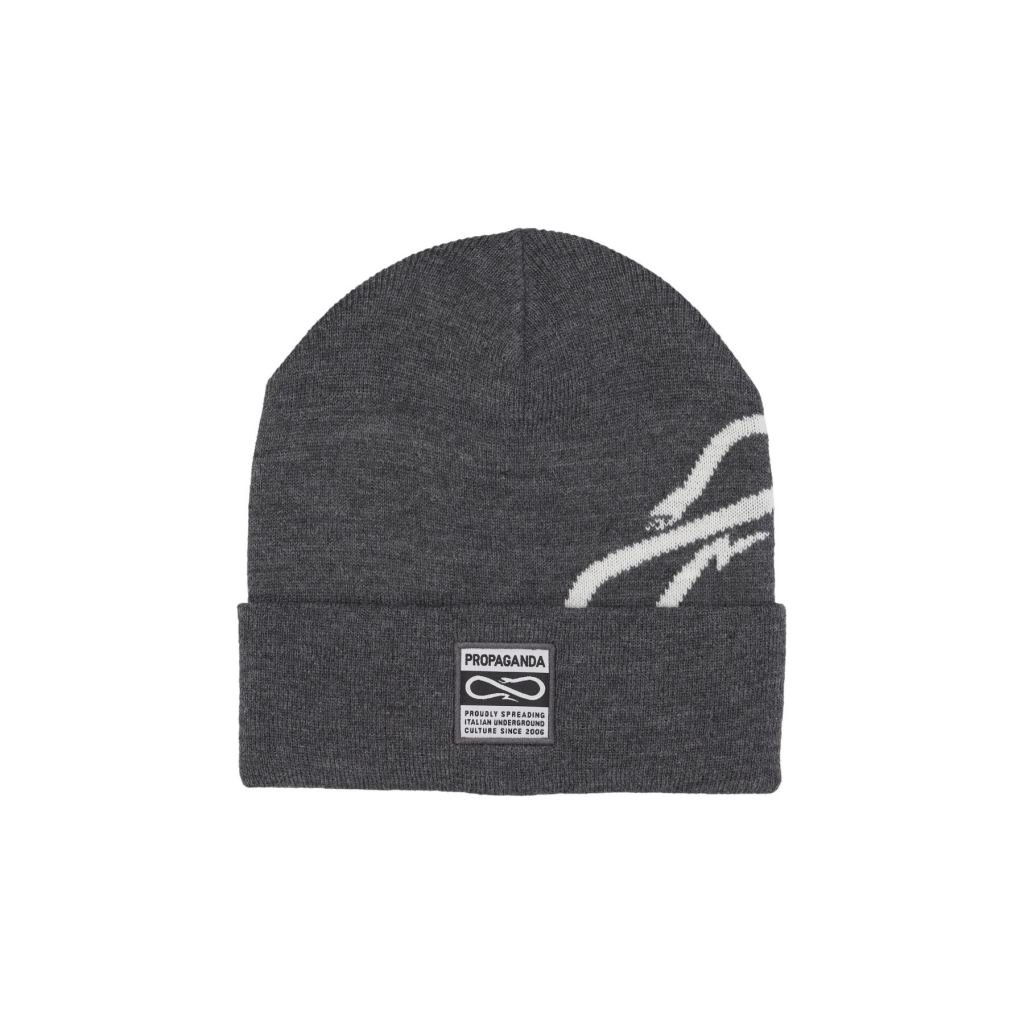 cappello uomo logo spin beanie GREY