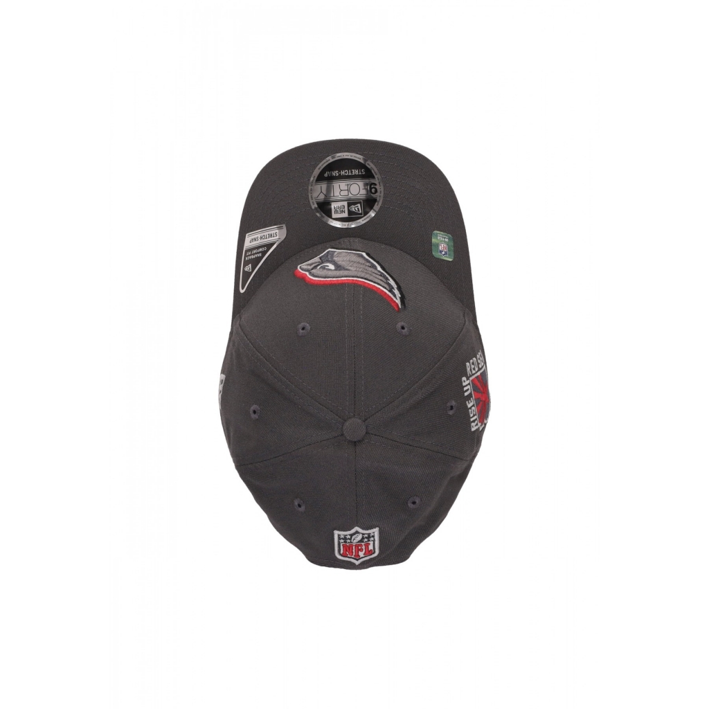 cappellino visiera curva uomo nfl draft 24 940 aricar GRAPHITE