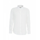 Camicia button-down in lino bianco